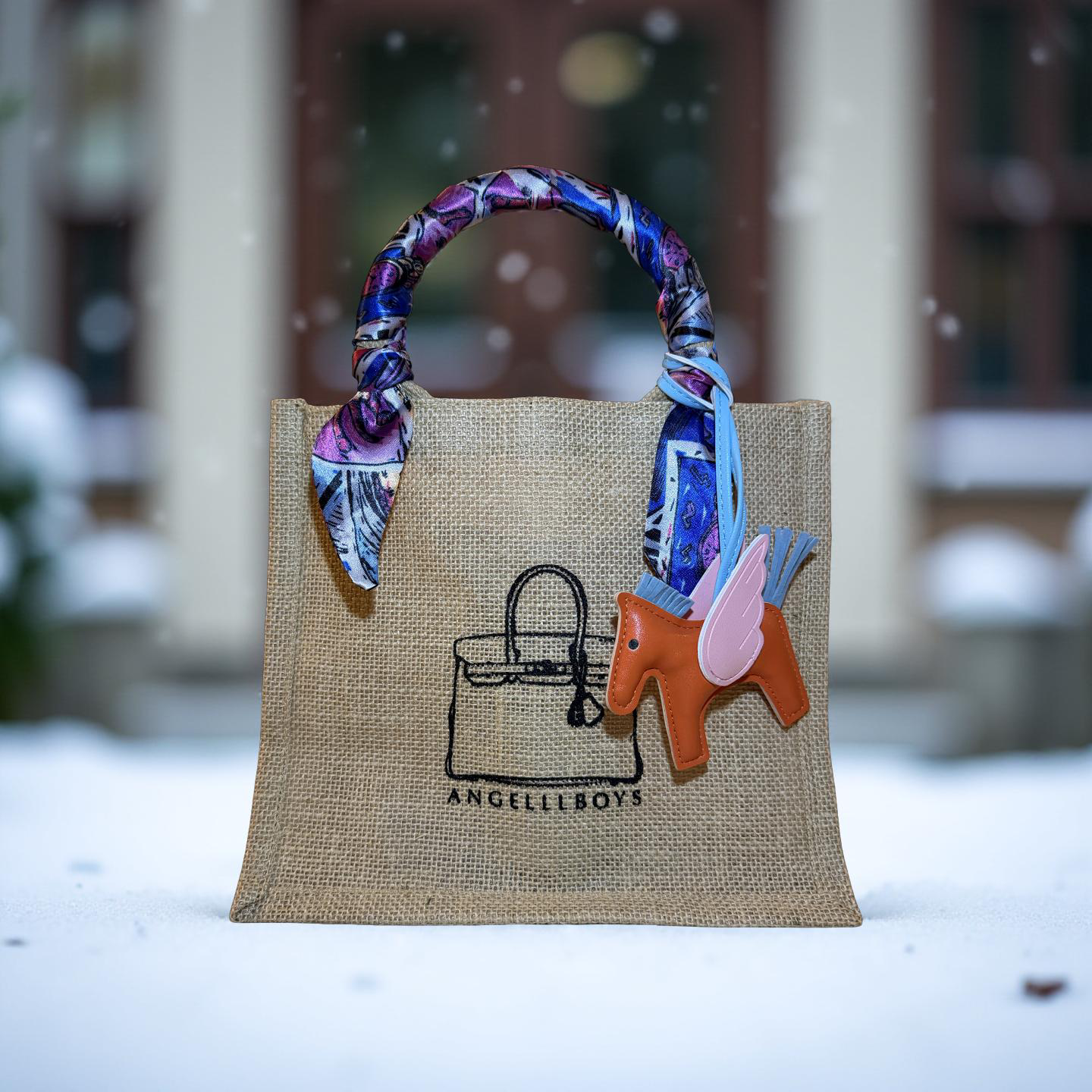 Bundle Deal: Mini Boyfriend Tote in Natural (3pcs):