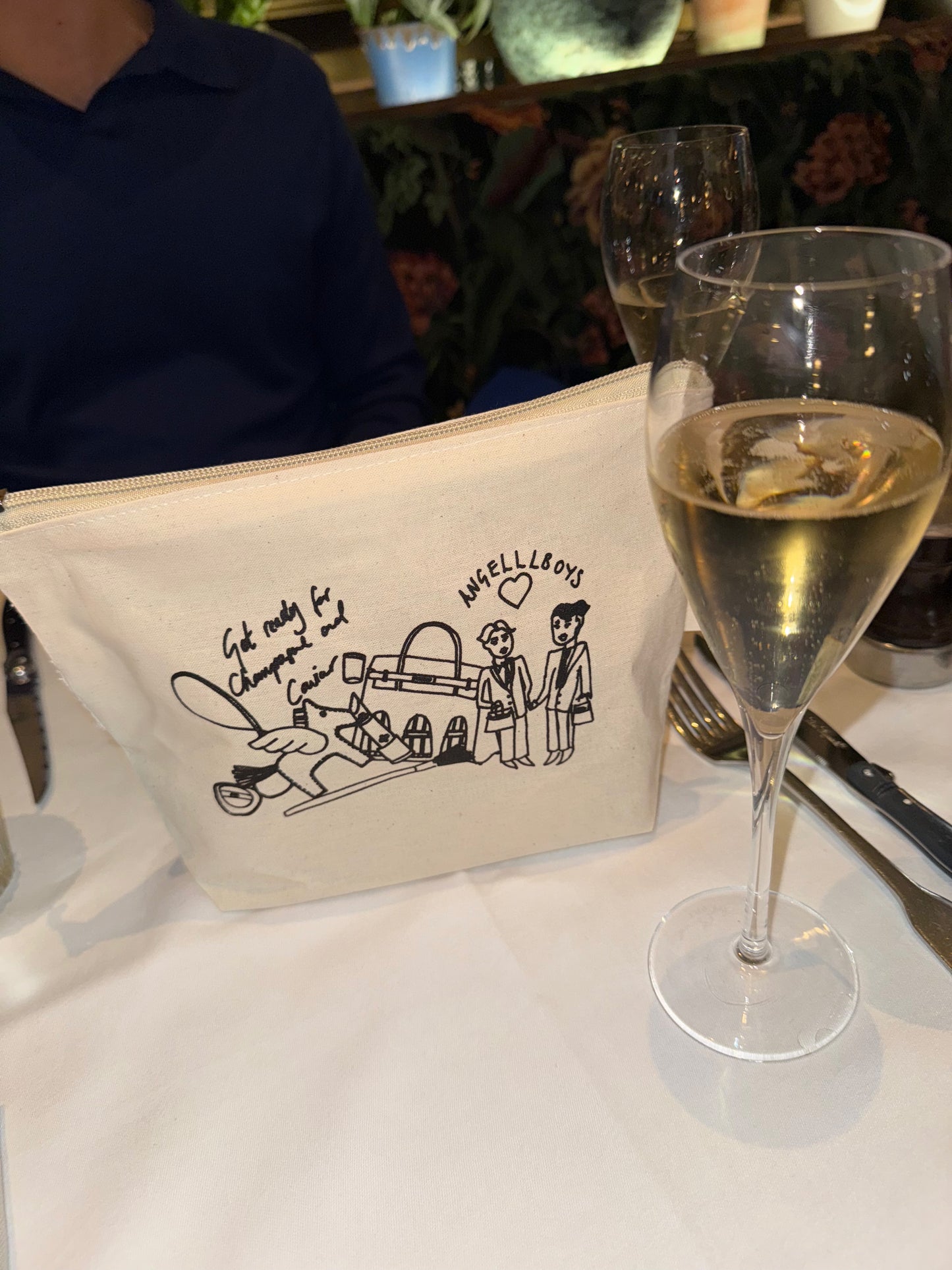 Get Ready for Champagne and Caviar Make-up & Travel Bag