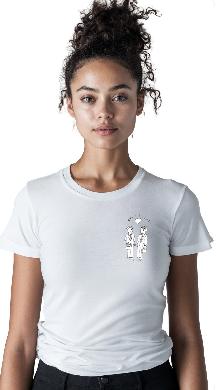 The ANGELLLBOYS Elegant T-Shirt — For Everybody in Angelic White