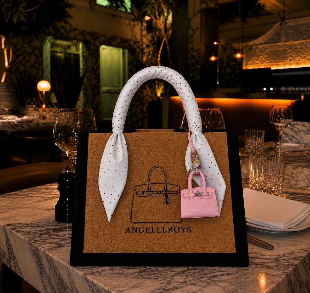 Bundle Deal: The Mini Boyfriend with Twilly and Bag Charm (3pcs)