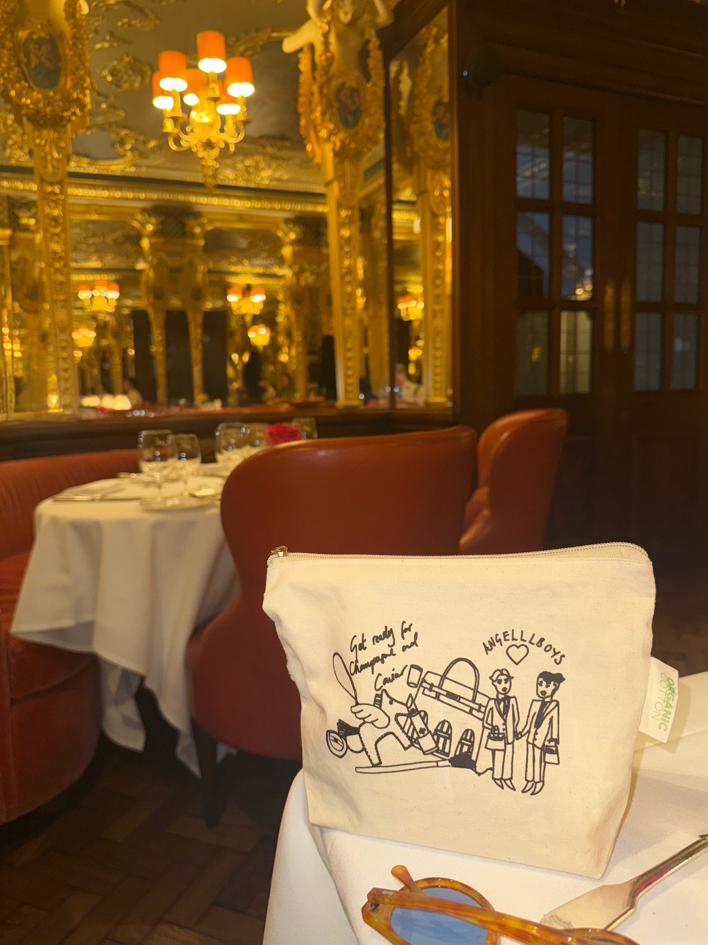 Get Ready for Champagne and Caviar Make-up & Travel Bag