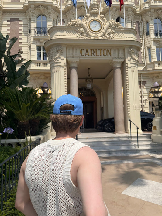 The Carlton Club Cap in British Bluebell