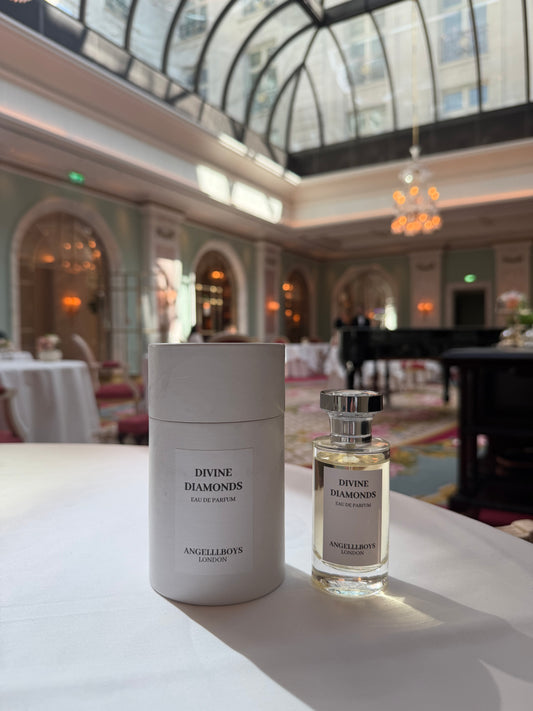 Divine Diamonds Eau De Parfum (50ml) floral-gourmand scent with notes of iris, patchouli, vanilla, and praline (it smells divine!)