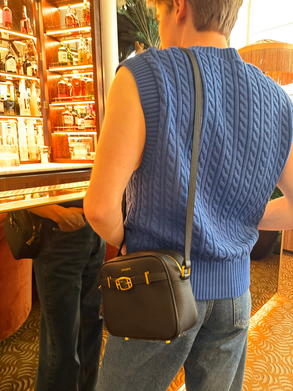 Pre-order: The Mini Boyfriend Bag with Gold Hardware