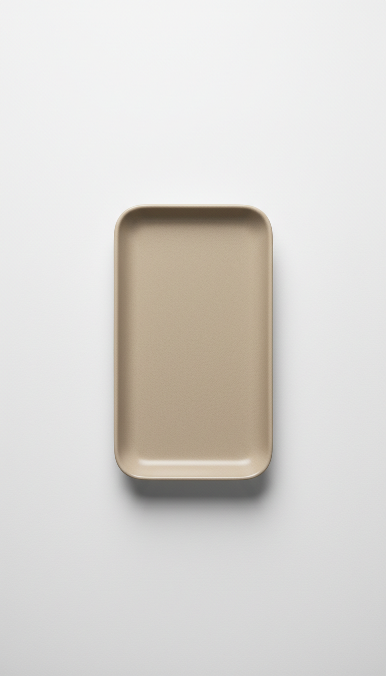 Sandstone Beige Ceramic Tray
