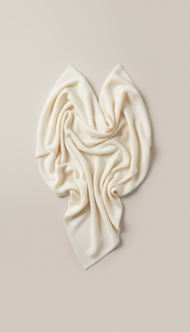 Ivory Cashmere Throw Blanket