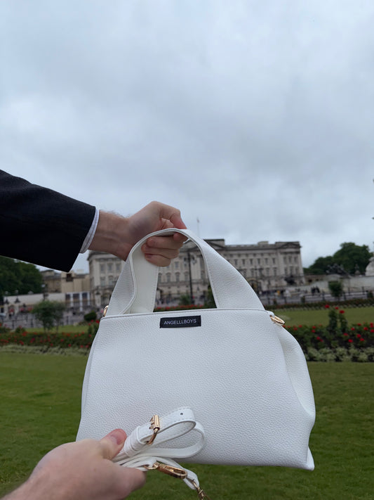 The Buckingham Bag in British White