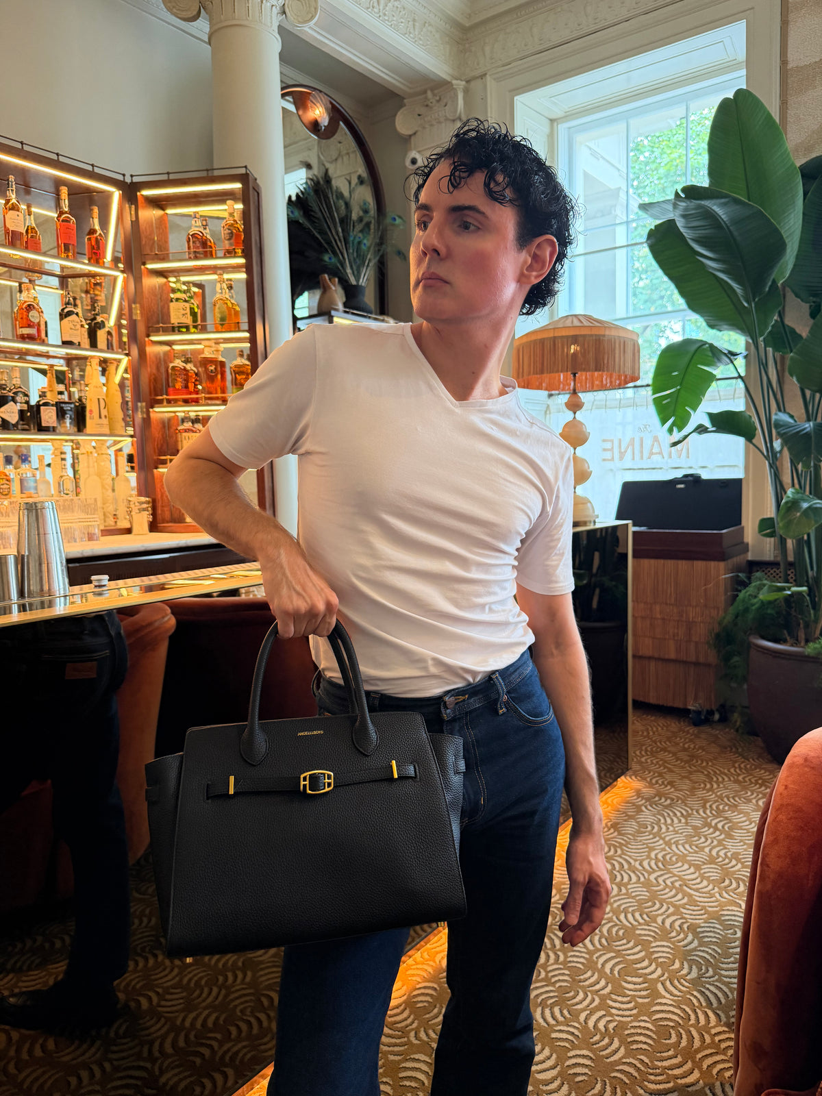 Pre-order: The Boyfriend Bag with Gold Hardware