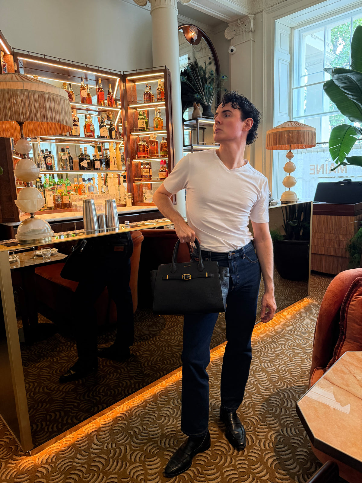 Pre-order: The Boyfriend Bag with Gold Hardware