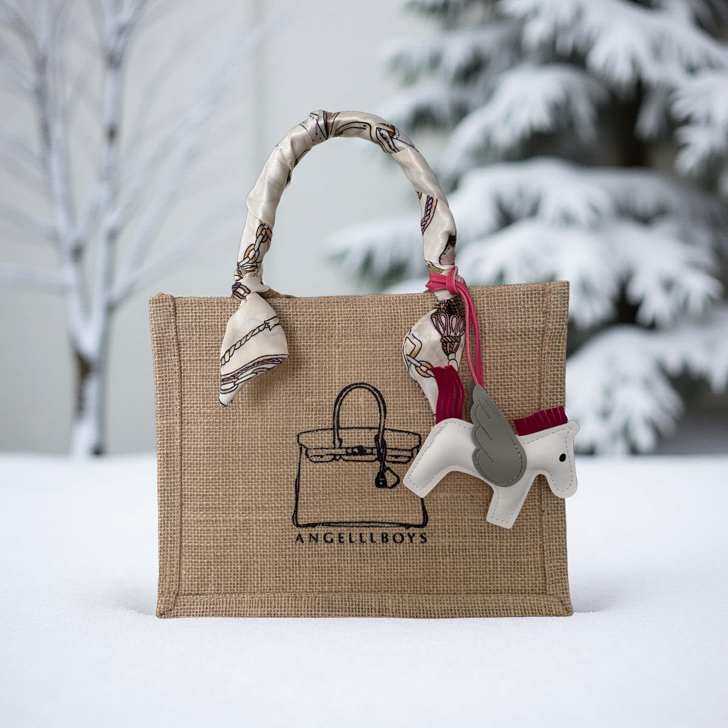 Bundle Deal: Mini Boyfriend Tote in Natural (3pcs):