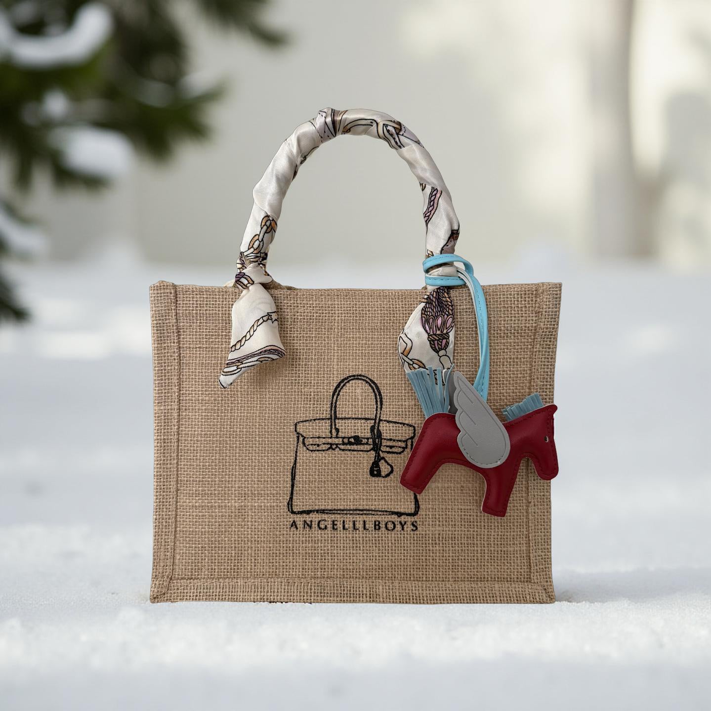 Bundle Deal: Mini Boyfriend Tote in Natural (3pcs):