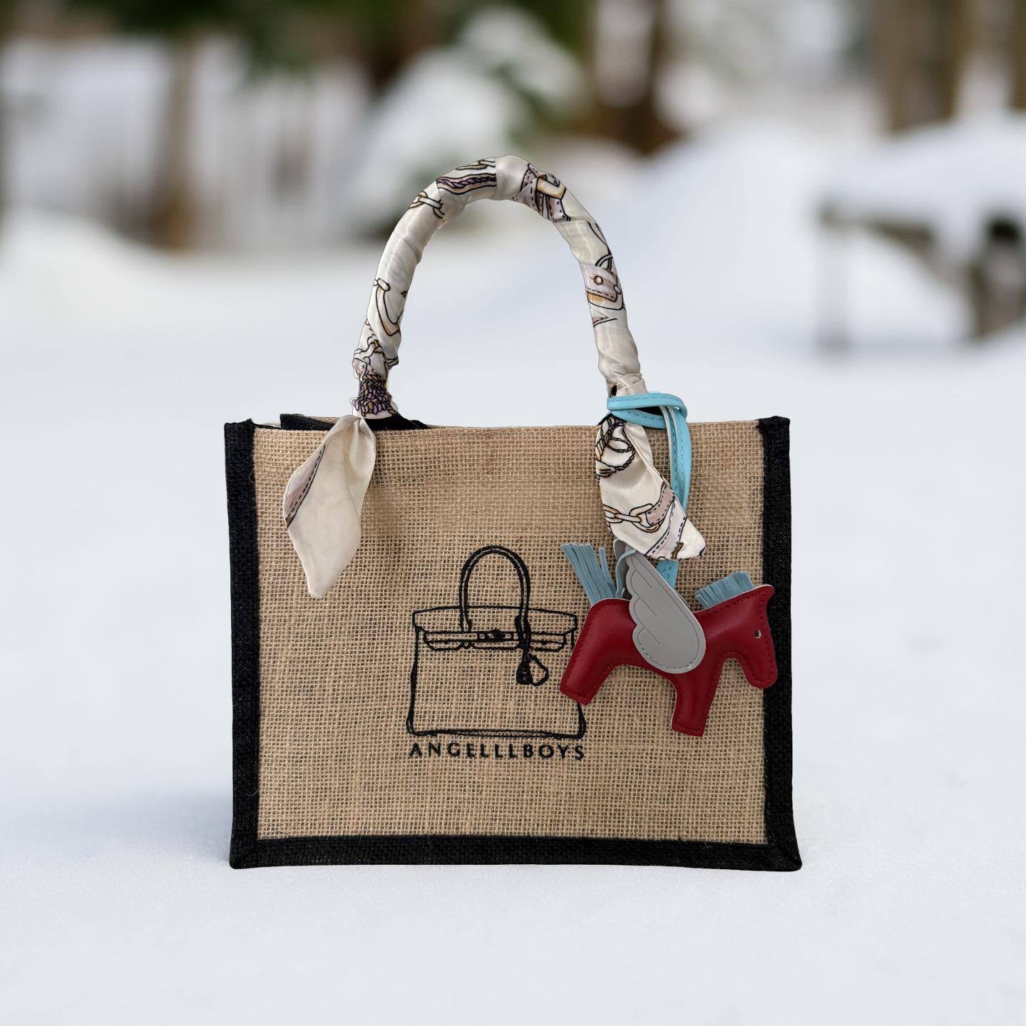 Bundle Deal: Mini Boyfriend Tote in Natural (3pcs):