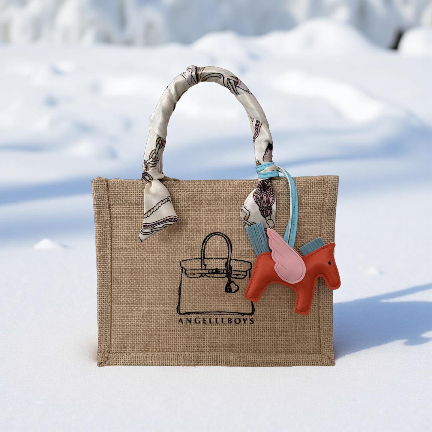 Bundle Deal: Mini Boyfriend Tote in Natural (3pcs):