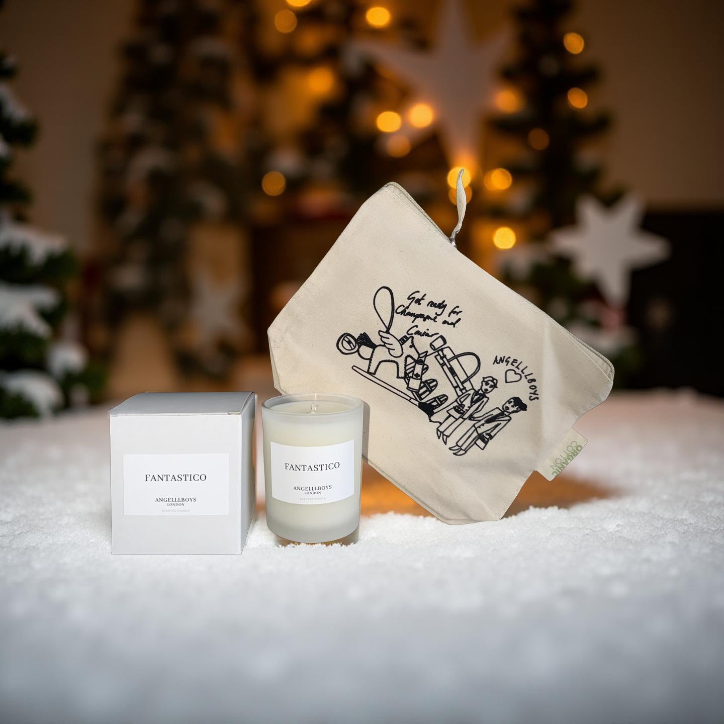 Limited Edition: FANTASTICO Black Pomegranate BUNDLE DEAL 4pcs (tote bag, candle, hand cream & beauty bag)