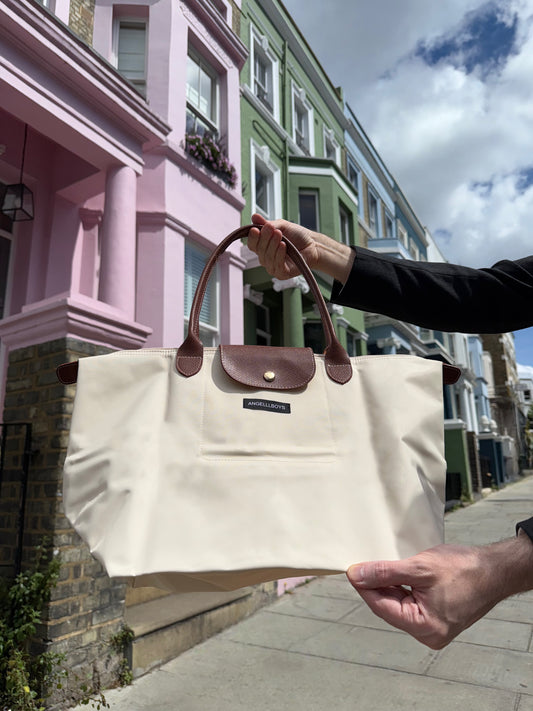 The Notting Hill Foldable Tote in British White
