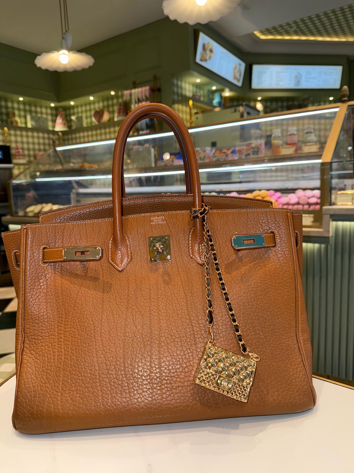 The Secret Locket Bag in Gold