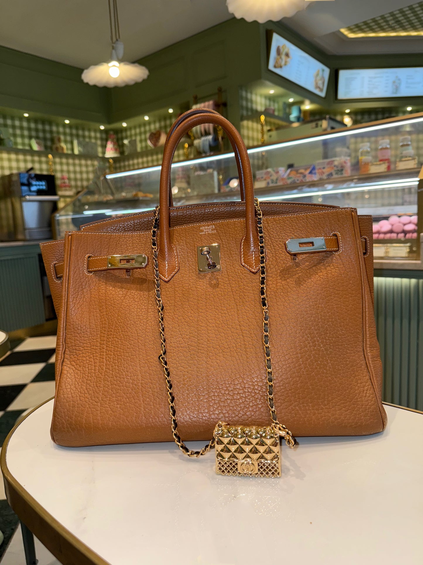 The Secret Locket Bag in Gold