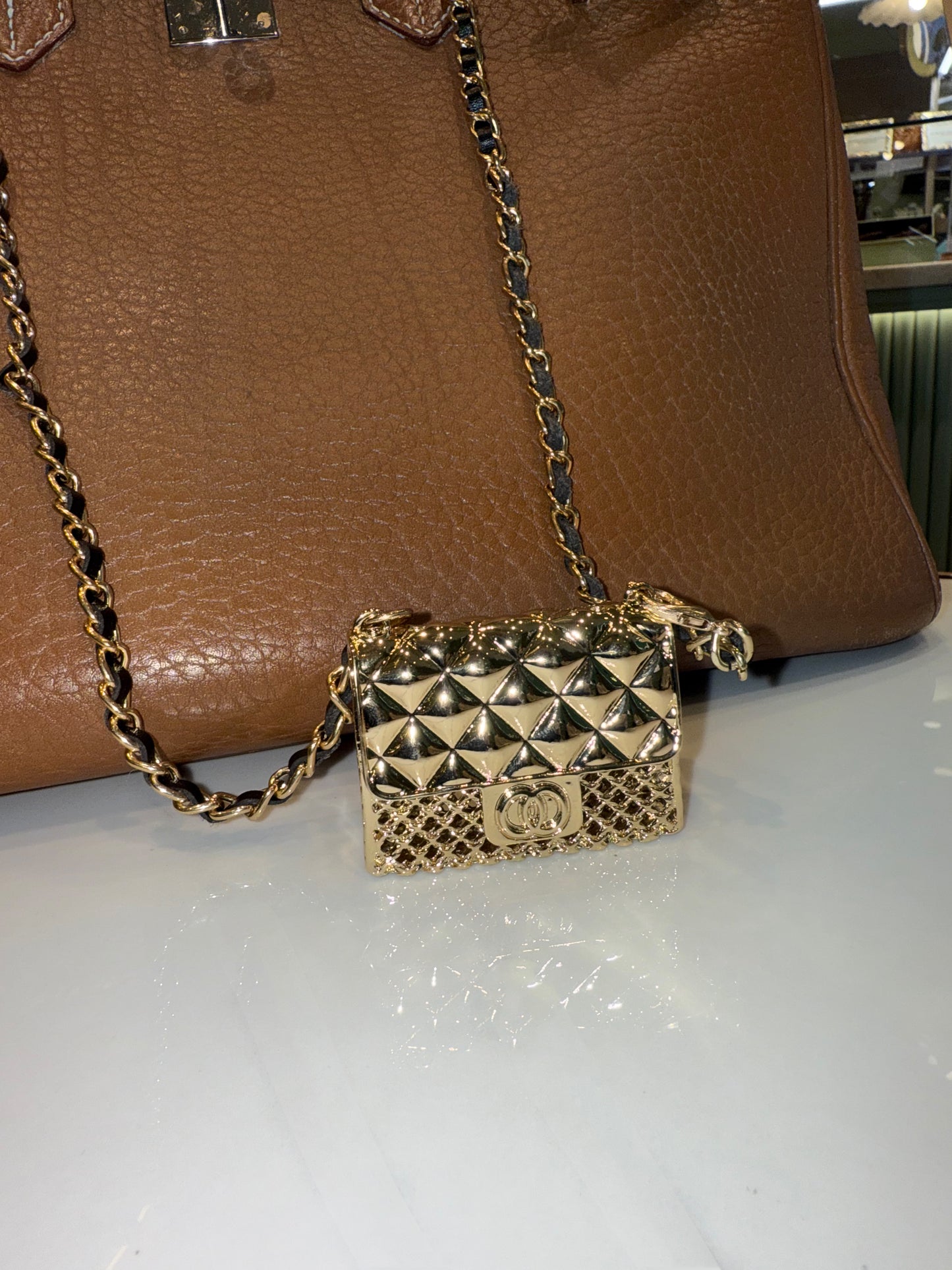 The Secret Locket Bag in Gold