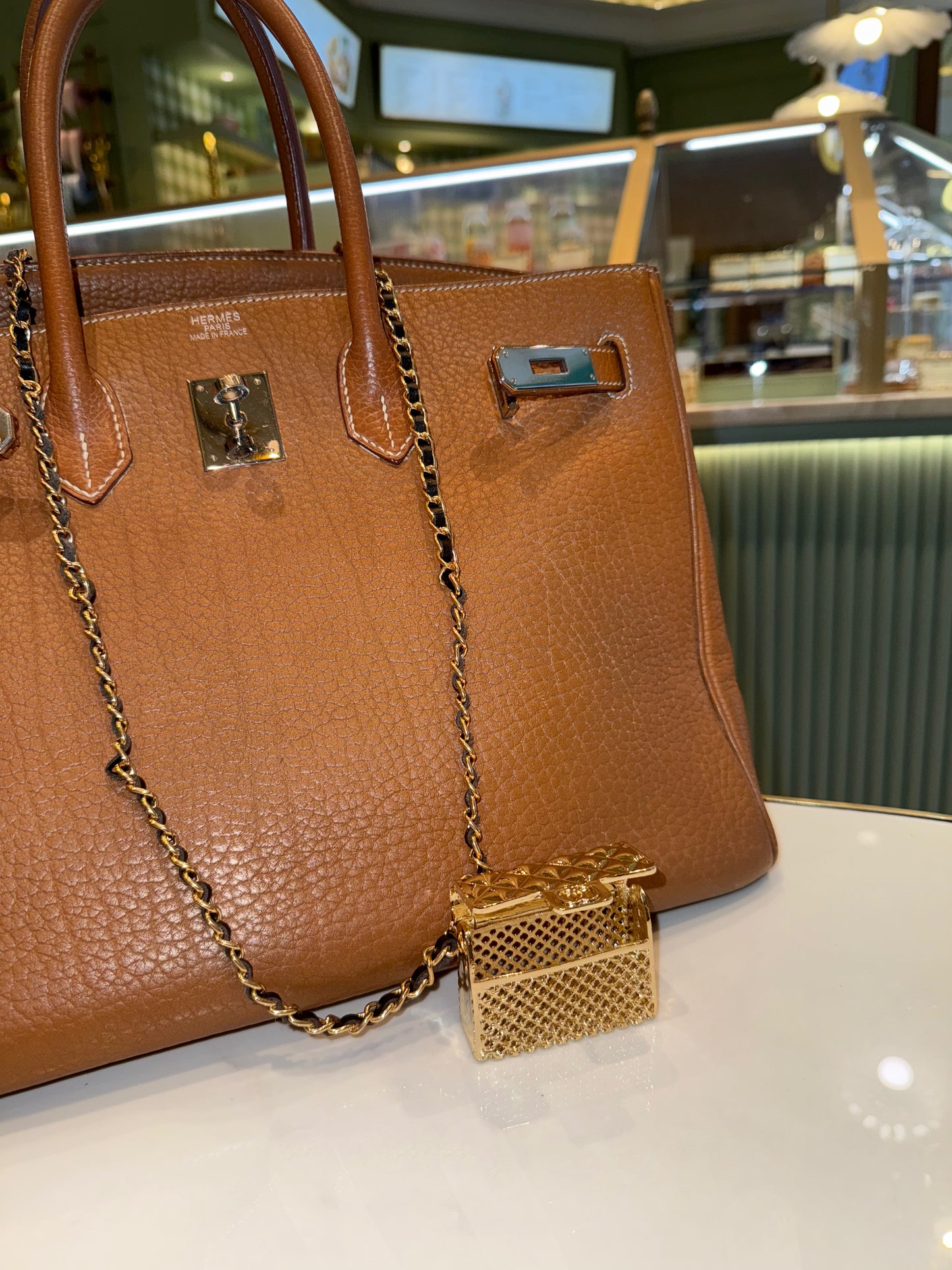 The Secret Locket Bag in Gold