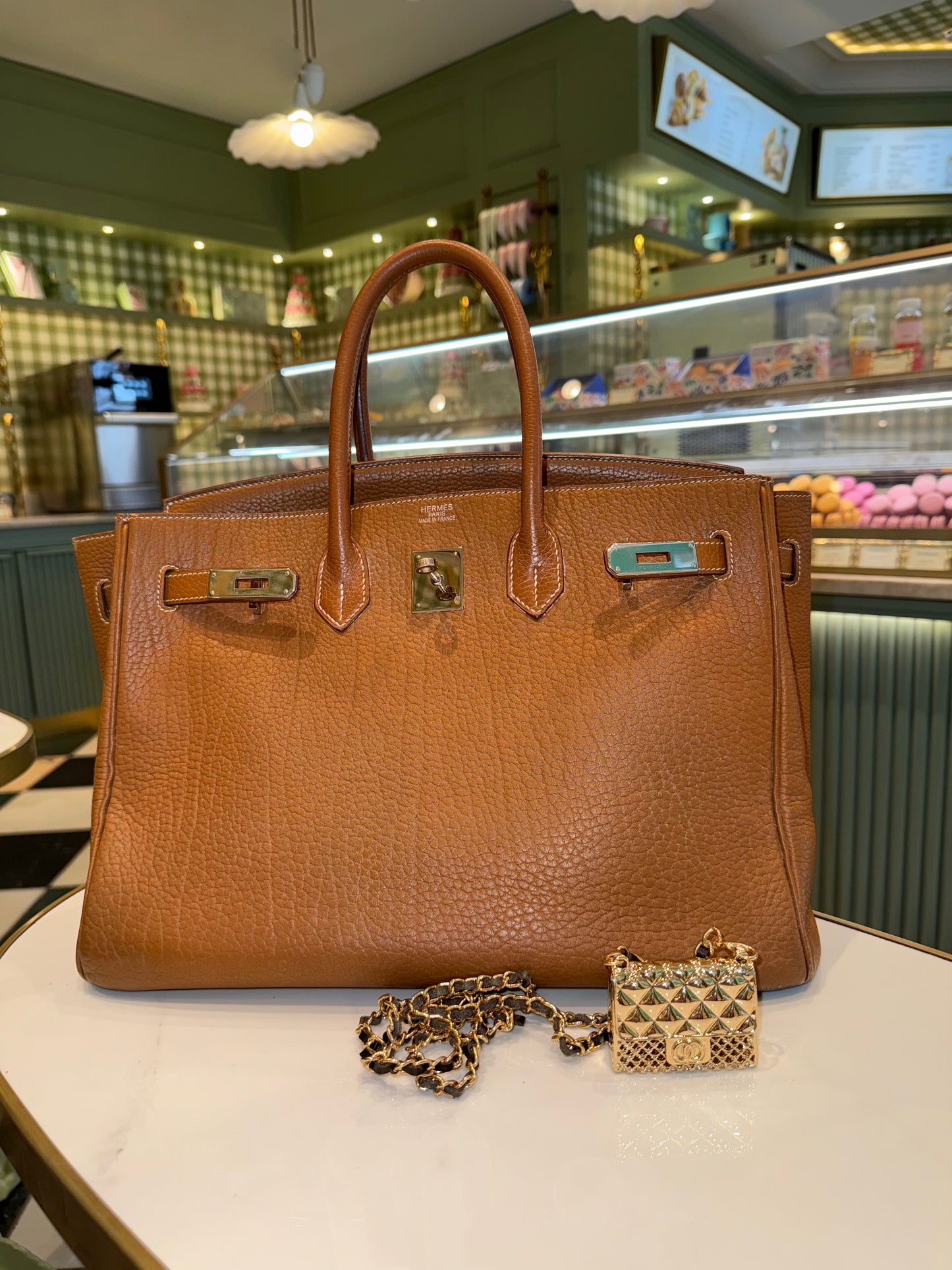 The Secret Locket Bag in Gold
