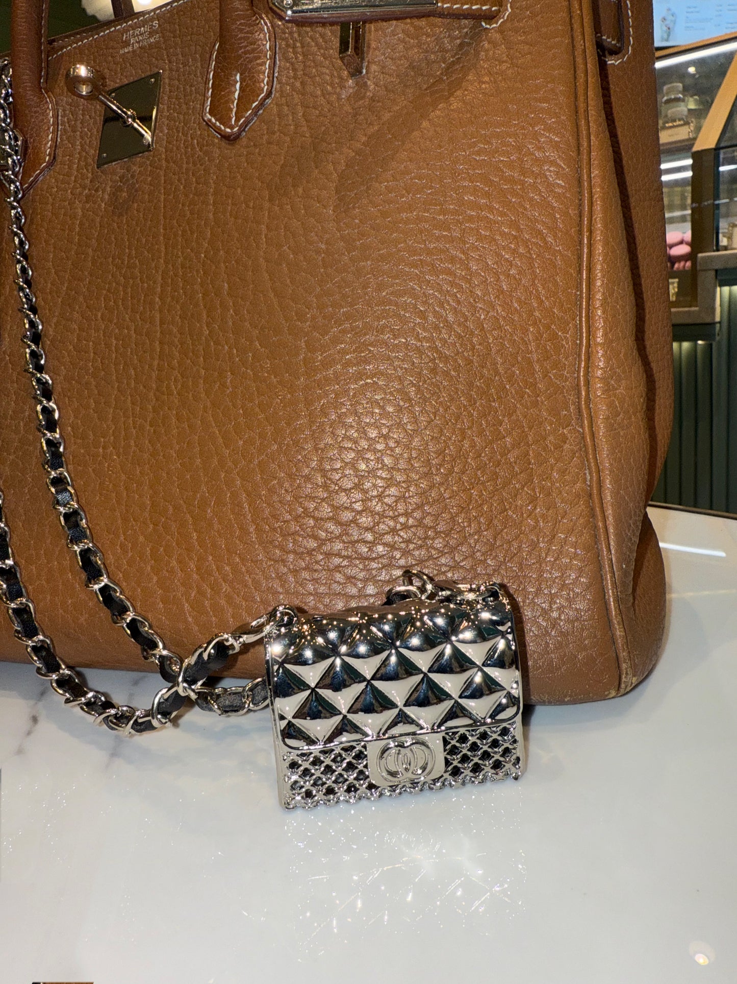 The Secret Locket Bag in Silver