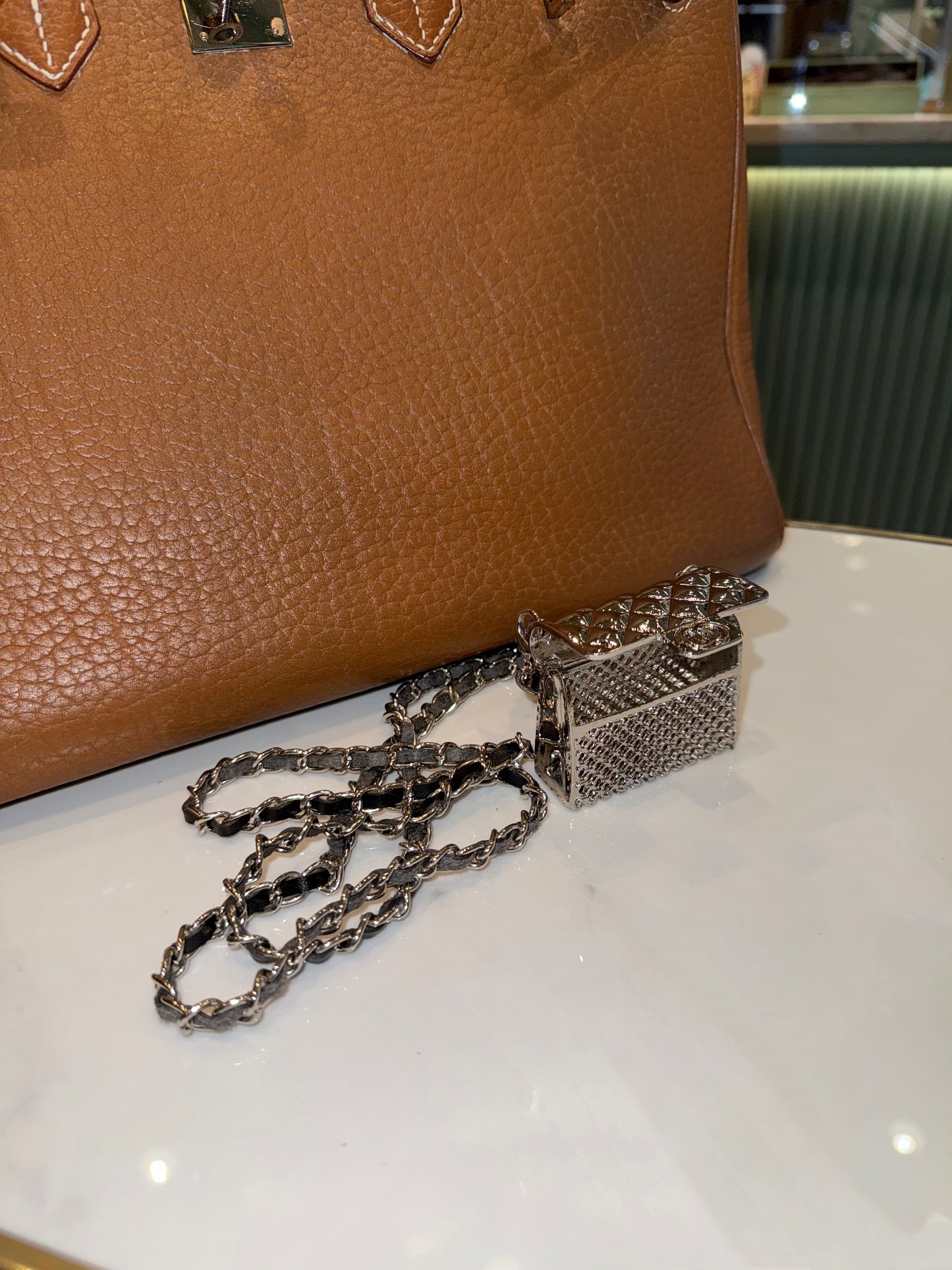 The Secret Locket Bag in Silver