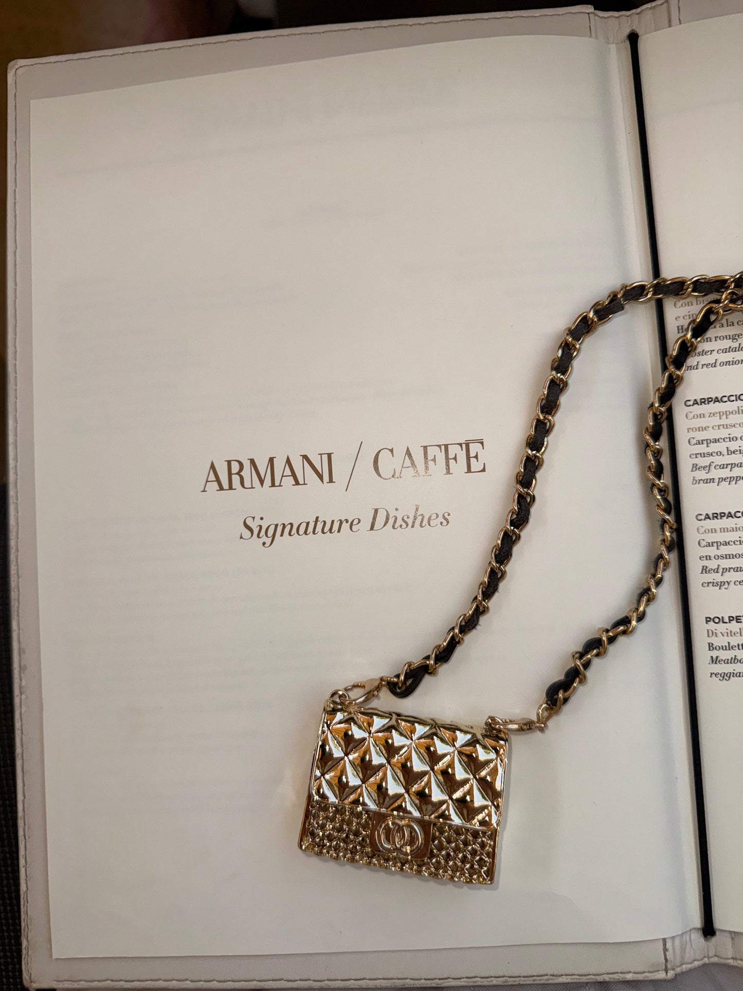 The Secret Locket Bag in Gold