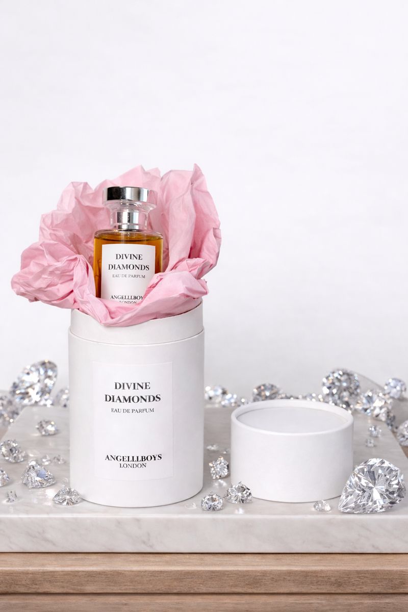 Divine Diamomds Eau De Parfum (50ml) floral-gourmand scent with notes of iris, patchouli, vanilla, and praline (it smells divine!)