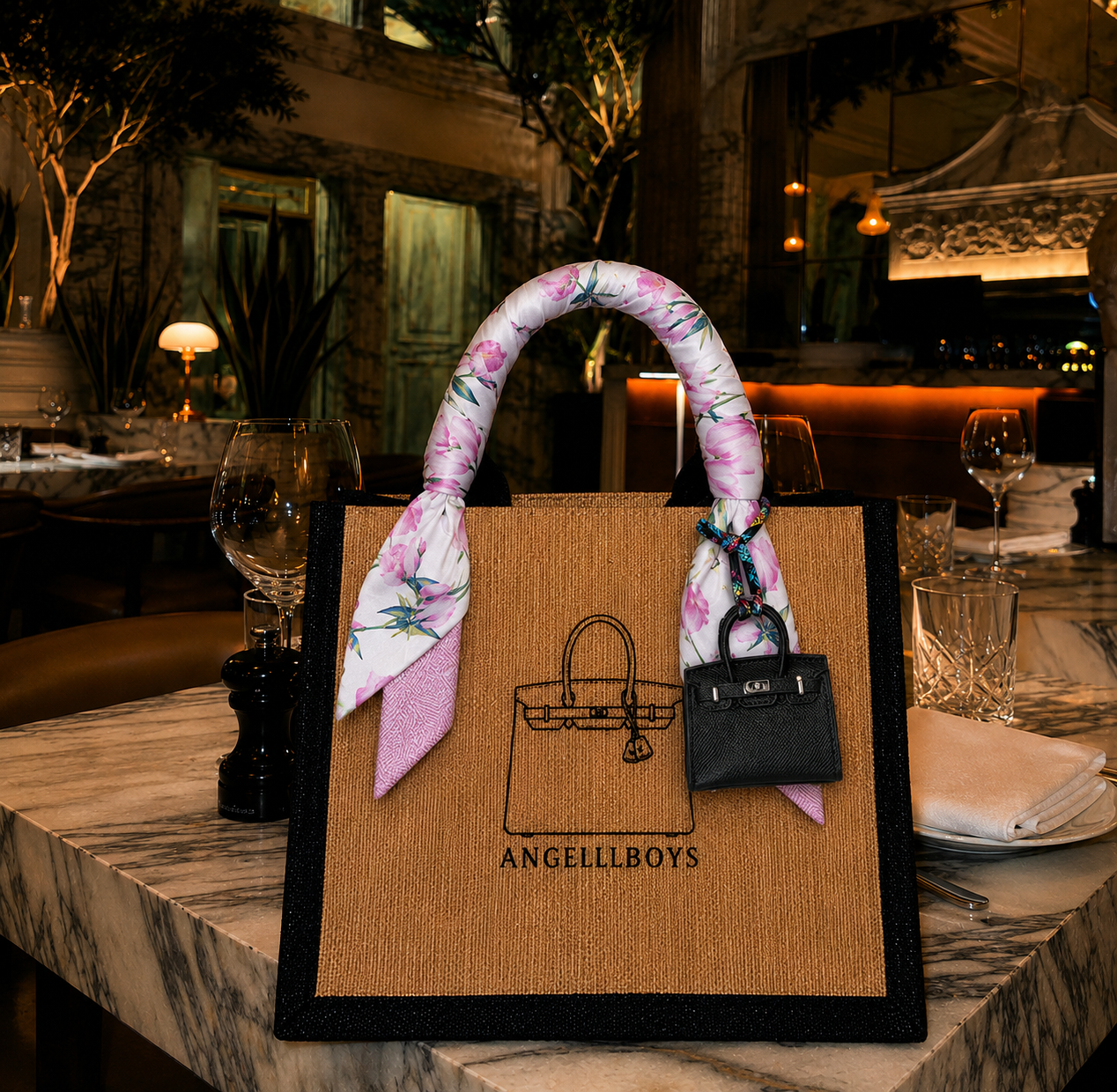 PRE-ORDER: Bundle Deal: The Mini Boyfriend with Twilly and Bag Charm (3pcs)