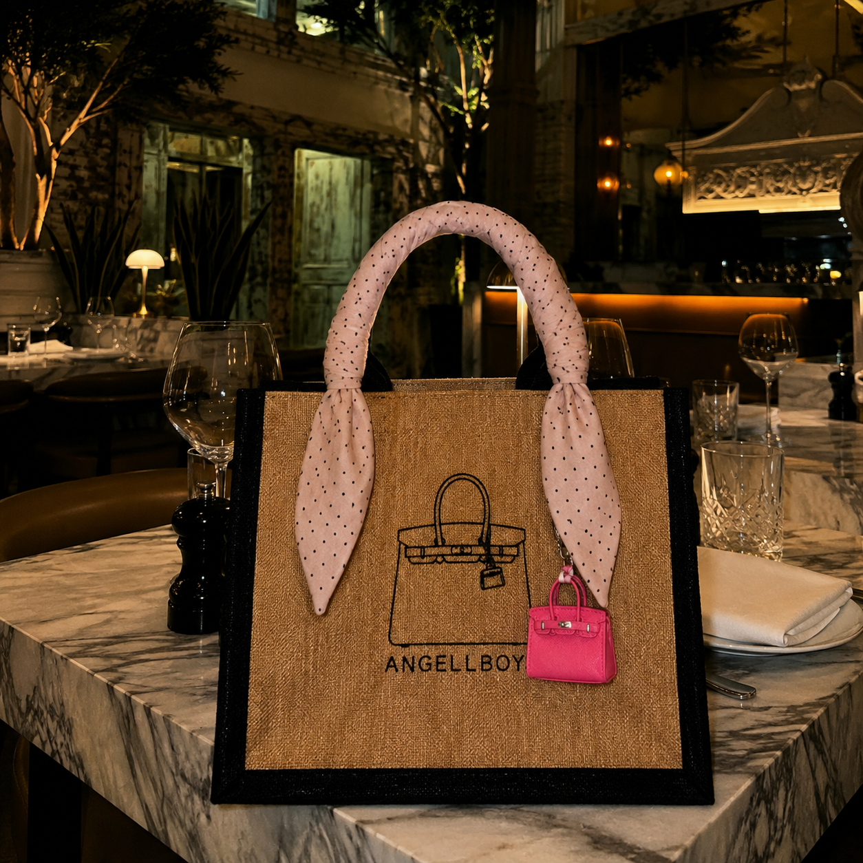 Bundle Deal: The Mini Boyfriend with Twilly and Bag Charm (3pcs)