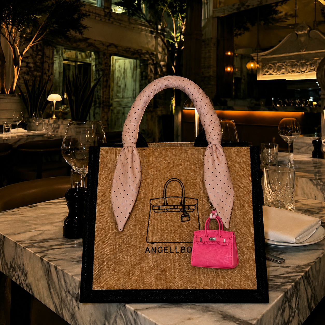 Bundle Deal: The Mini Boyfriend with Twilly and Bag Charm (3pcs)
