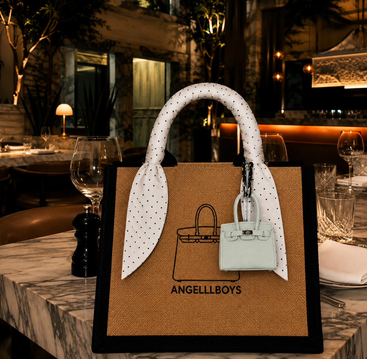 Bundle Deal: The Mini Boyfriend with Twilly and Bag Charm (3pcs)