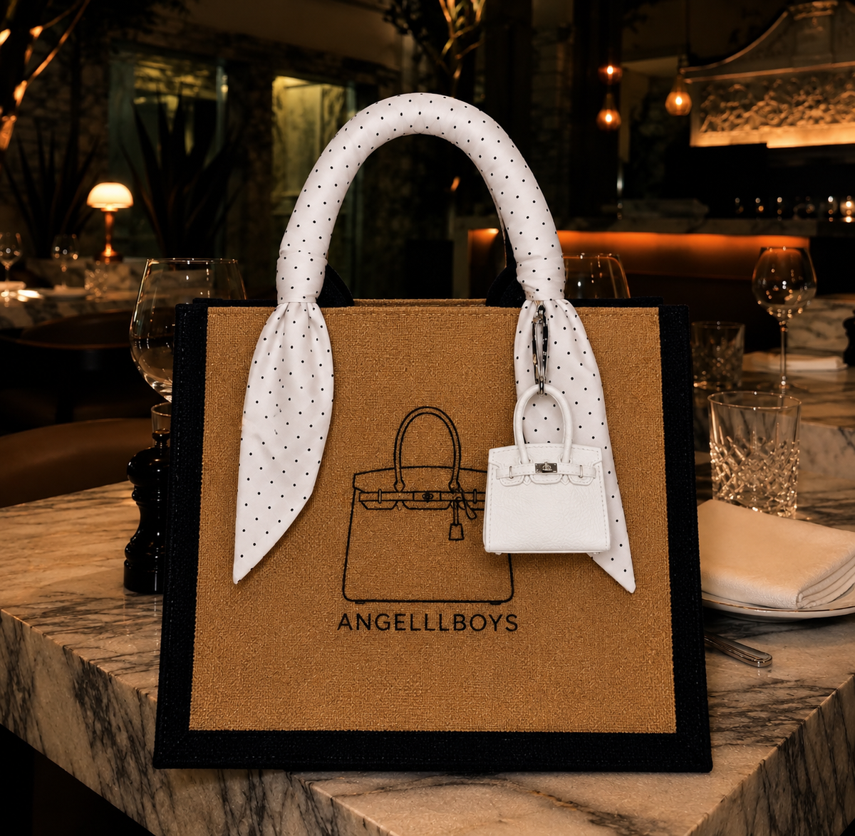 Bundle Deal: The Mini Boyfriend with Twilly and Bag Charm (3pcs)