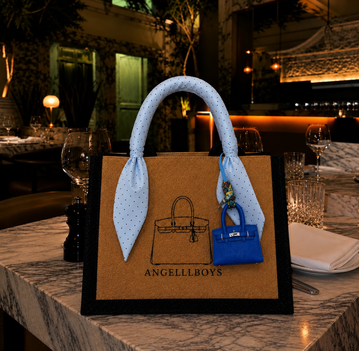 Bundle Deal: The Mini Boyfriend with Twilly and Bag Charm (3pcs)