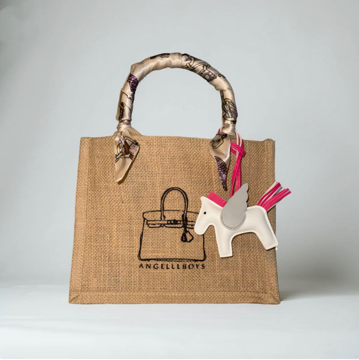 Bundle Deal: Mini Boyfriend Tote in Natural (3pcs):